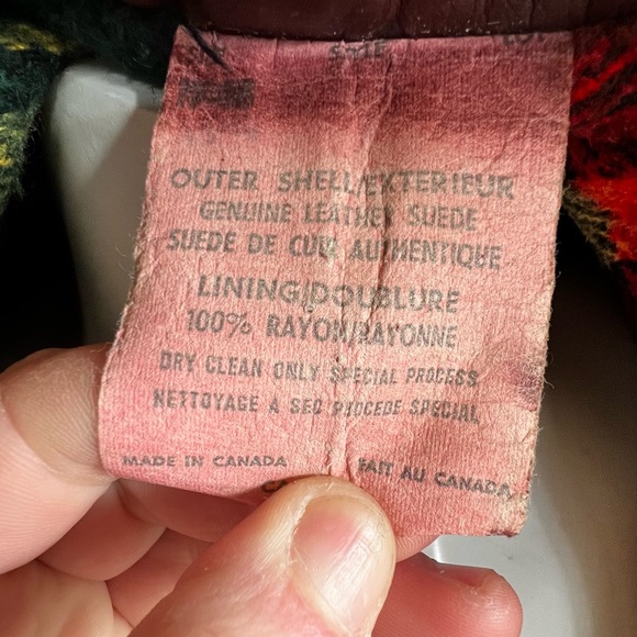 Vintage 70s leather Trench coat with Flannel Liner - Picture 8 of 16